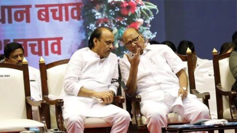 sharad pawar and ajit meet 